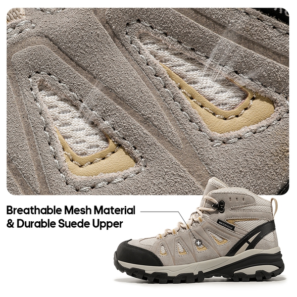 [Seeker] Women's Waterproof Hiking Boots - TAUPE - 7